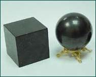 Шунгитовые куб и шар